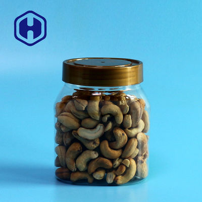 forma oval de empaquetado segura de la comida plástica del tarro de la prueba del escape de la tapa 410ml del tornillo 13.8oz