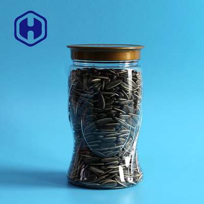 S forma fechas de las nueces de los anacardos de los corazones del tarro del ANIMAL DOMÉSTICO del claro de 34oz 1000ml