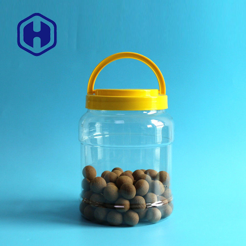 Tarros plásticos grandes de la boca del caramelo ancho de la salmuera con la categoría alimenticia libre de las tapas 80.5oz Bpa