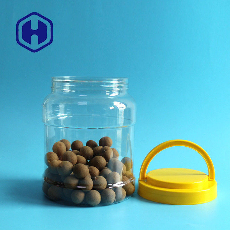 Tarros plásticos grandes de la boca del caramelo ancho de la salmuera con la categoría alimenticia libre de las tapas 80.5oz Bpa