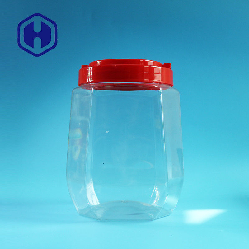 tarro plástico de la prueba de gran tamaño del escape 2480ml con la boca ancha de la tapa del tornillo