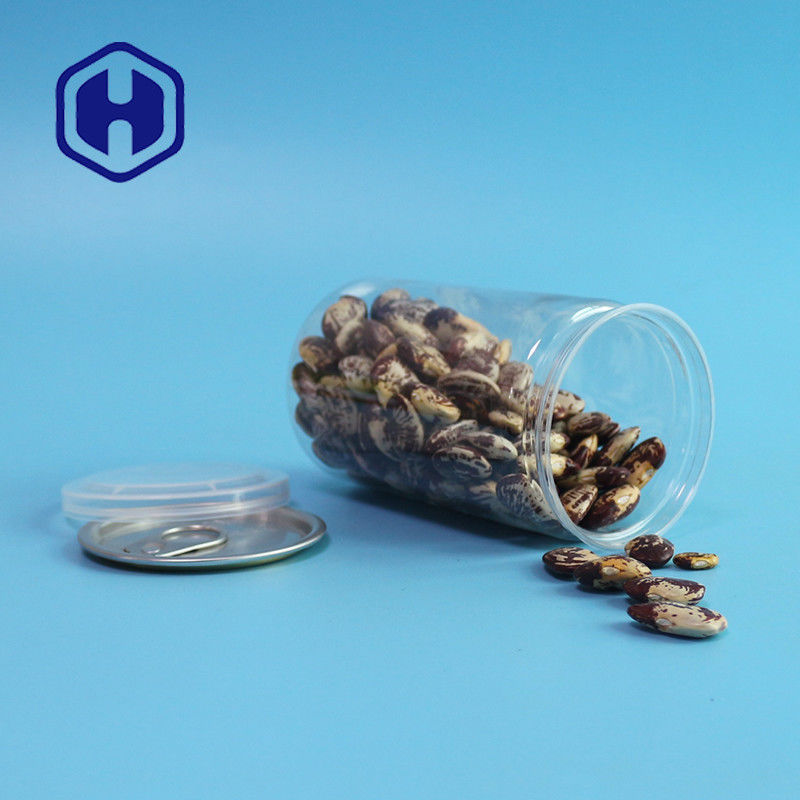 el animal doméstico vacío abierto fácil del plástico transparente de 410ml 211# puede para la prueba del escape de la comida