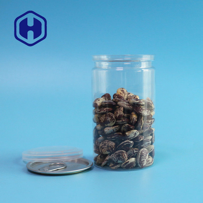 el animal doméstico vacío abierto fácil del plástico transparente de 410ml 211# puede para la prueba del escape de la comida