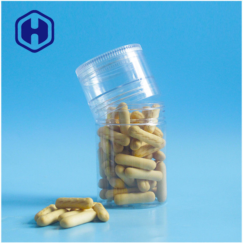 capas plásticas del tarro H92mm del ANIMAL DOMÉSTICO 240ml las 2 atornillan la galleta de las barras del atasco de la goma de la tapa vacía