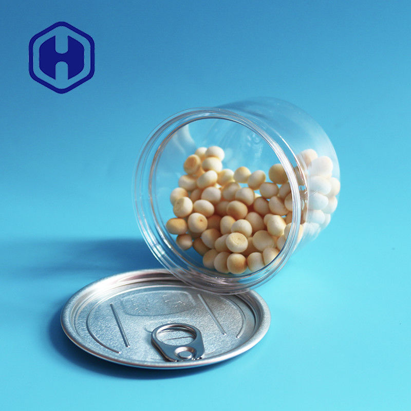 Latas abiertas fáciles de Cat Dog Treat Biscuits Plastic con el alimento para animales alrededor de la altura de 250ml 60m m