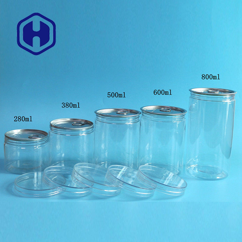 La poder plástica vacía abierta fácil 360ml del alimento para animales seca legumbres de frutas alrededor de la tapa del tornillo hermética