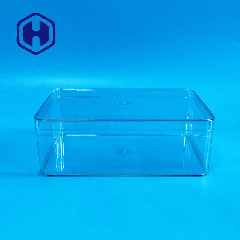 Cajas de embalaje PET desechables de tamaño grande de plástico rectángulo para alimentos de 1180 ml Cajas de embalaje de chocolate