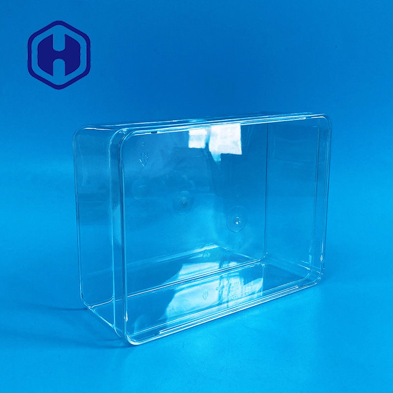 Cajas de embalaje PET desechables de tamaño grande de plástico rectángulo para alimentos de 1180 ml Cajas de embalaje de chocolate