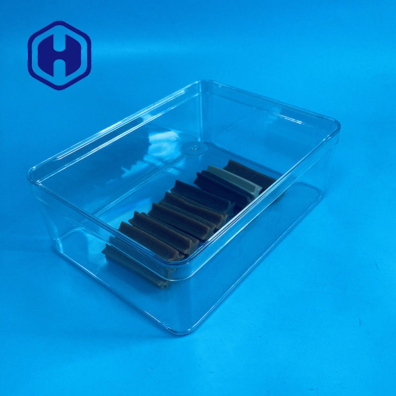 Cajas de embalaje PET desechables de tamaño grande de plástico rectángulo para alimentos de 1180 ml Cajas de embalaje de chocolate