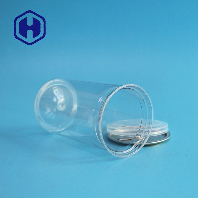 Alimentos para mascotas transparentes pueden ser fácilmente abiertos latas de plástico para el almacenamiento eficiente de alimentos enlatados secos