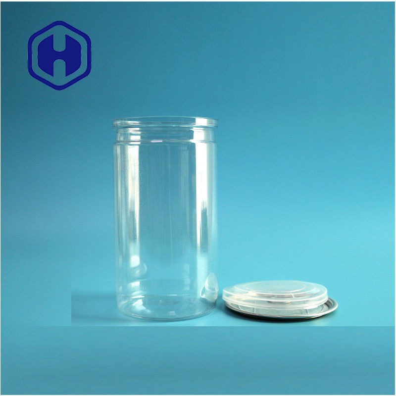 500 ml Diseños personalizados Snack Productos alimenticios Latas de plástico PET reutilizables para envases de alimentos