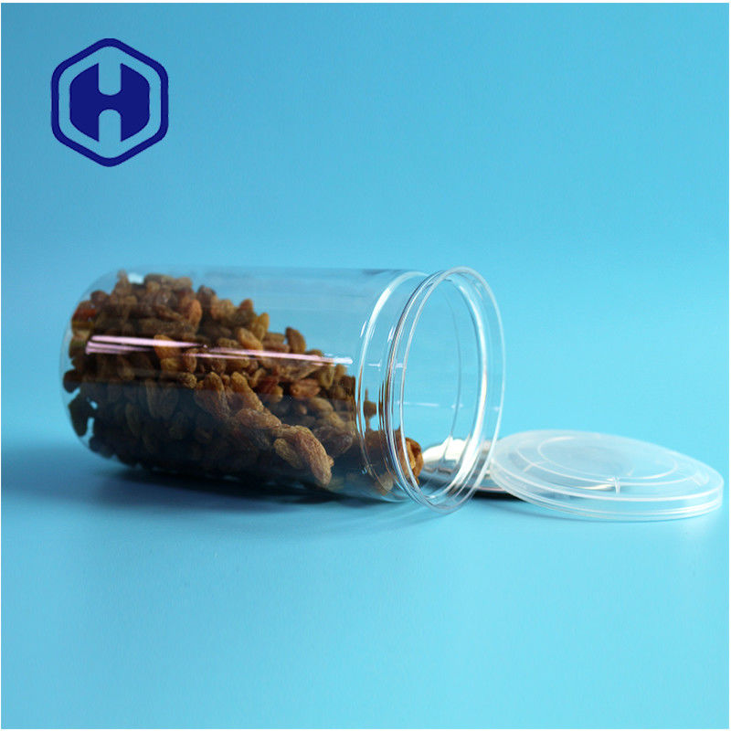 500 ml Diseños personalizados Snack Productos alimenticios Latas de plástico PET reutilizables para envases de alimentos