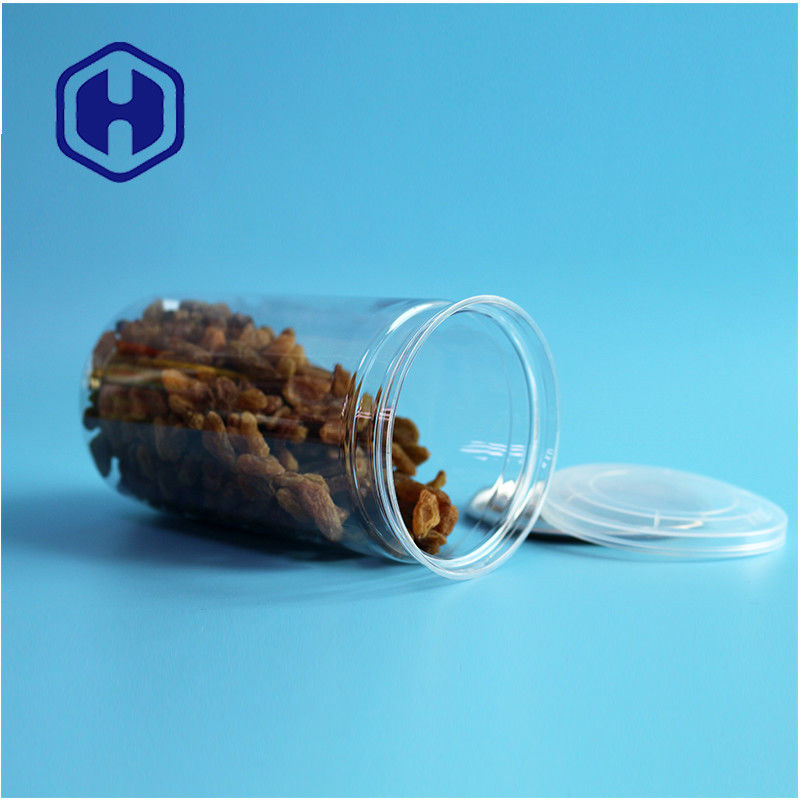 500 ml Diseños personalizados Snack Productos alimenticios Latas de plástico PET reutilizables para envases de alimentos