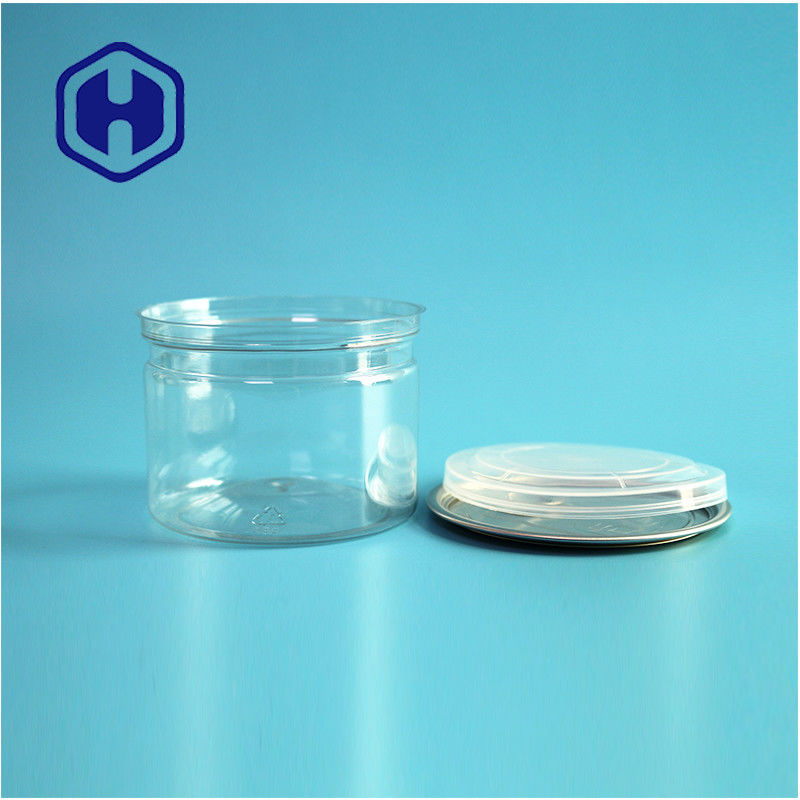 Caramelos Chocolate Snack 250ml 8 oz PET transparente y transparente Envasado de alimentos con extremo abierto fácil