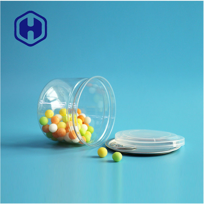 Caramelos Chocolate Snack 250ml 8 oz PET transparente y transparente Envasado de alimentos con extremo abierto fácil