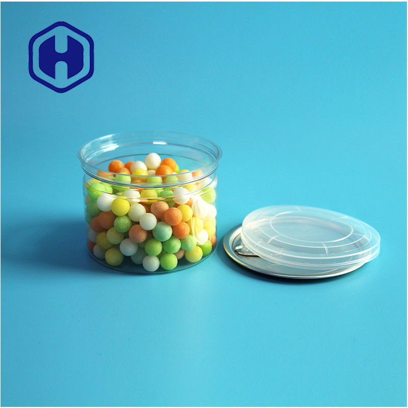 Caramelos Chocolate Snack 250ml 8 oz PET transparente y transparente Envasado de alimentos con extremo abierto fácil