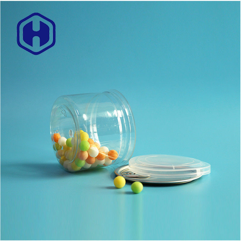 Caramelos Chocolate Snack 250ml 8 oz PET transparente y transparente Envasado de alimentos con extremo abierto fácil