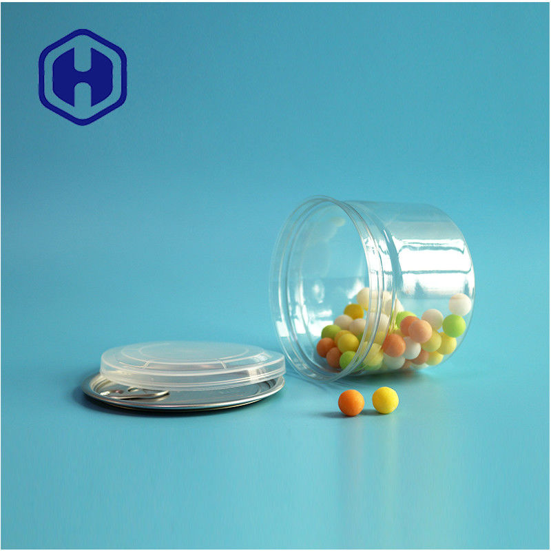 Caramelos Chocolate Snack 250ml 8 oz PET transparente y transparente Envasado de alimentos con extremo abierto fácil