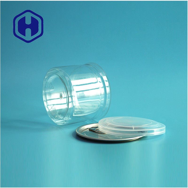 Caramelos Chocolate Snack 250ml 8 oz PET transparente y transparente Envasado de alimentos con extremo abierto fácil