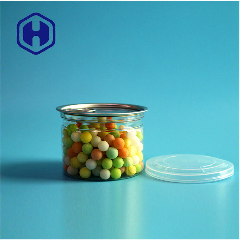 Caramelos Chocolate Snack 250ml 8 oz PET transparente y transparente Envasado de alimentos con extremo abierto fácil