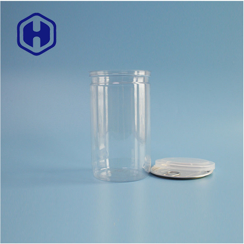 Envases de especias sin esfuerzo 307# Envases cilíndricos de PET para convenientes envases de alimentos