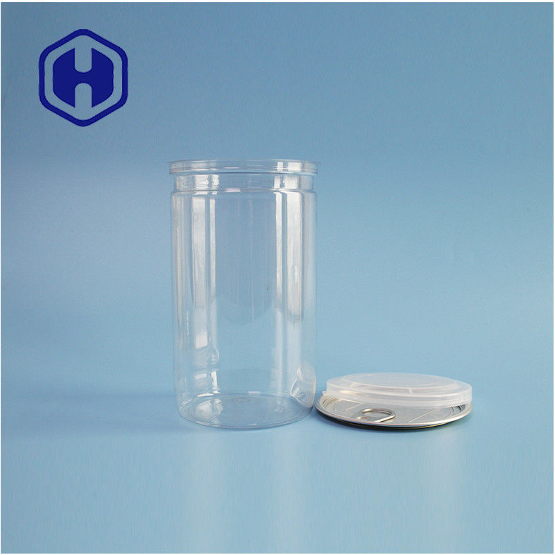 Envases de especias sin esfuerzo 307# Envases cilíndricos de PET para convenientes envases de alimentos