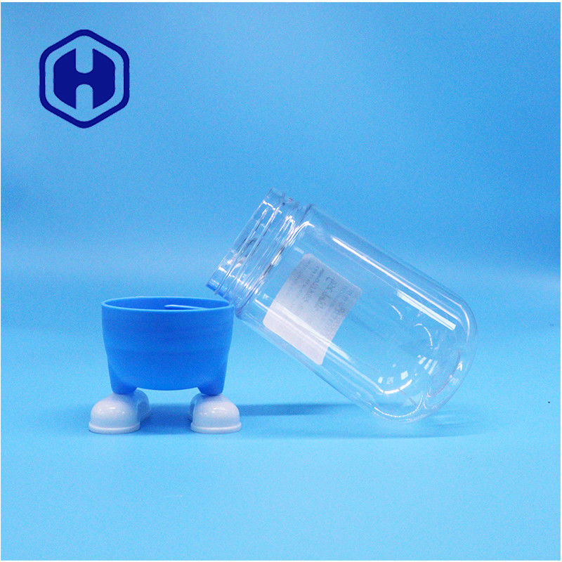 Caramelos de forma única de plástico de grado alimenticio de azúcar galletas de regalo cristal transparente tapa de tornillo elegante