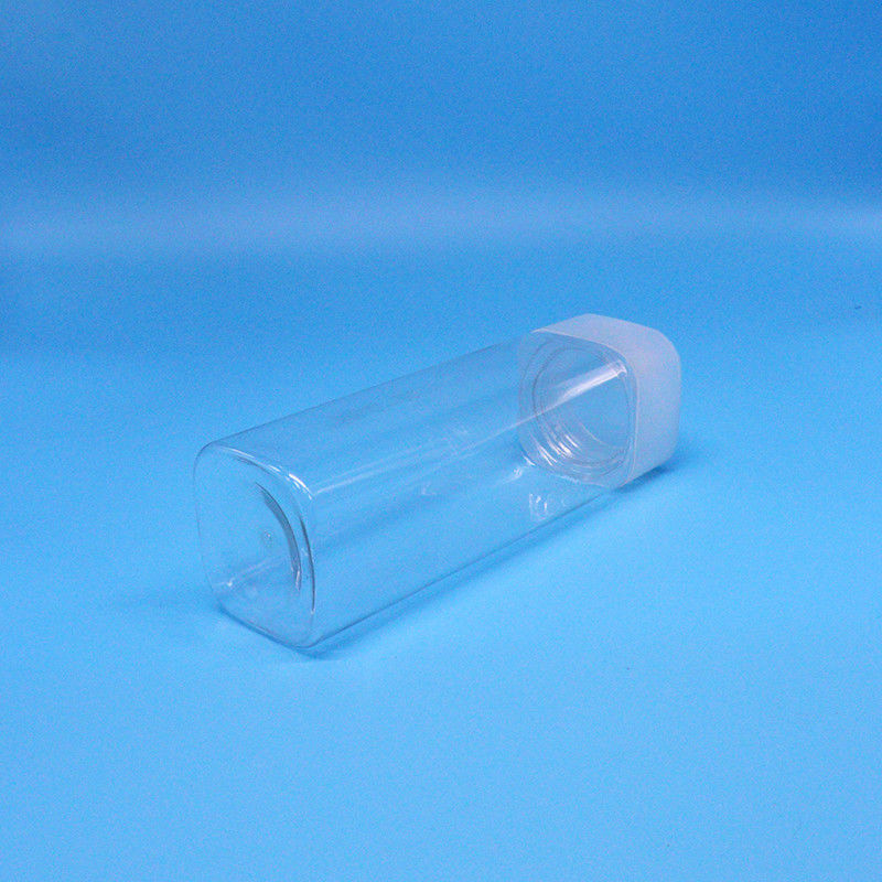 Boca ancha 600 ml Snack Food Dulce transparente Cuadrado Jarrones de plástico de PET tapa plana