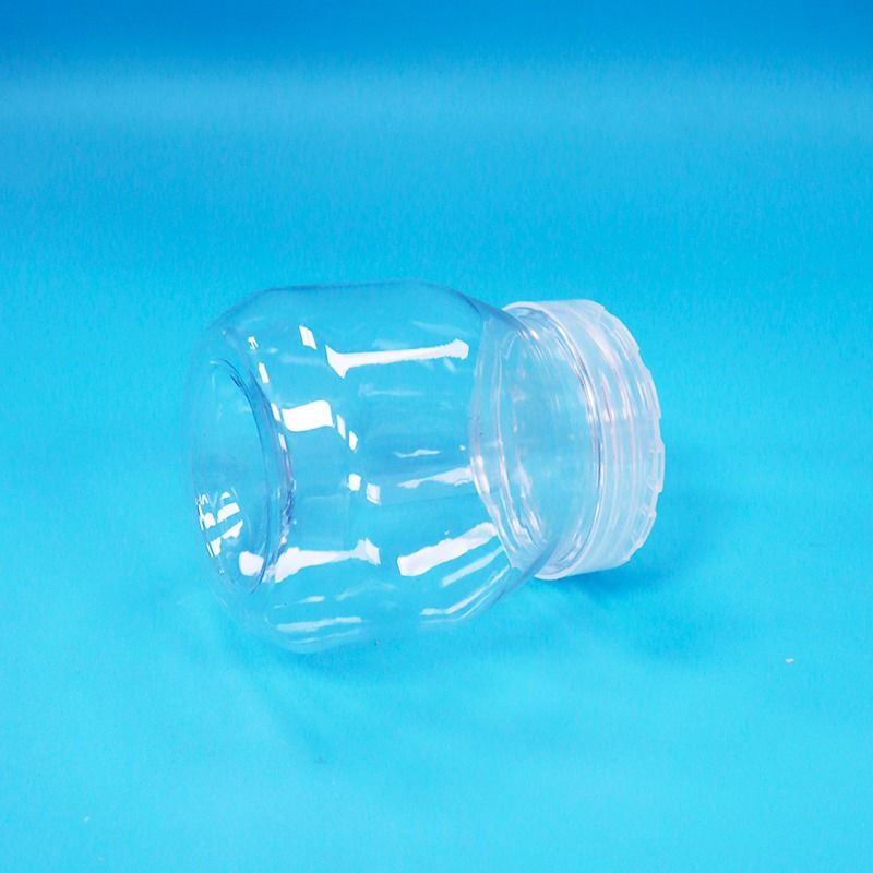 Pequeño Frasco Transparente de Plástico PET para Caramelos Vacíos con Tapa de Rosca, Grado Alimenticio, Libre de BPA