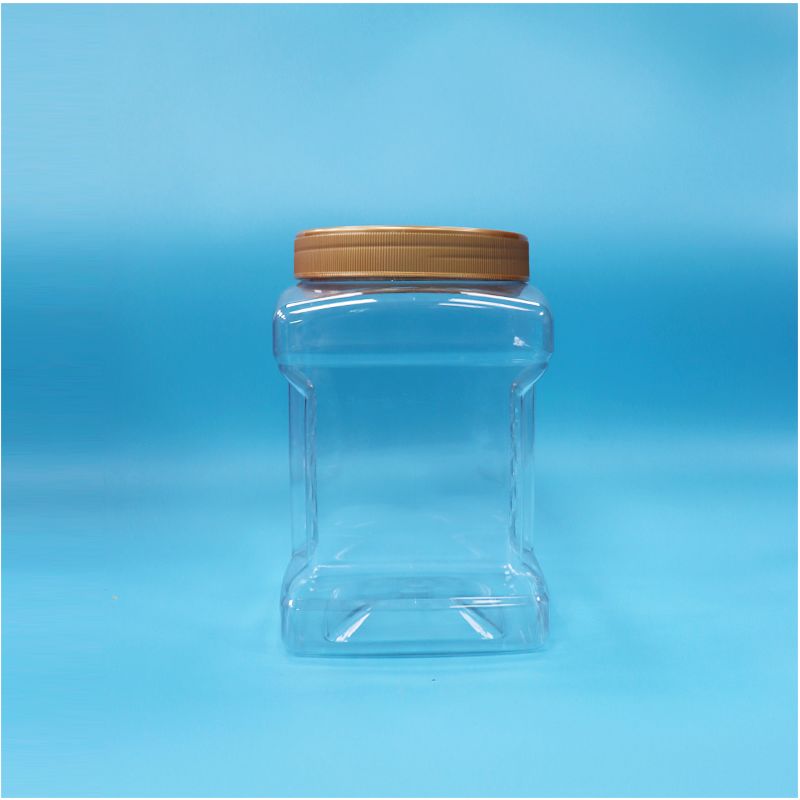 Frascos de PET con tapa de rosca transparente y agarre, grado alimenticio, para nori picado, bayas de mirto rojas secas y nueces