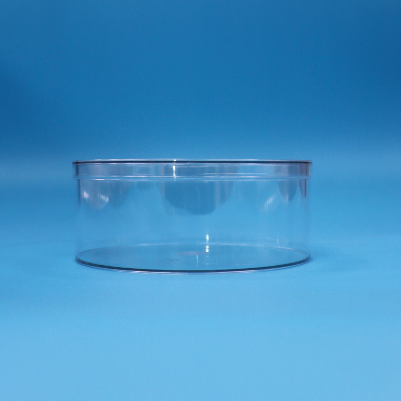 Bpa Free PET Wide Mouth Round PET Clear Food Dried Fruit Storage Containers Lids Bulk