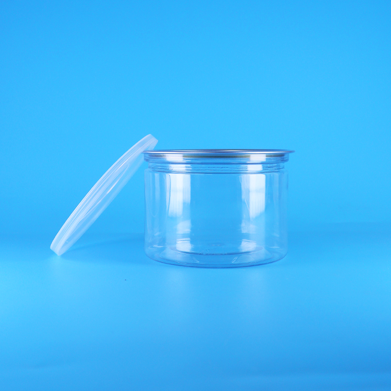 Tapa redonda de PET plástico de fácil apertura para envases de alimentos, caramelos, galletas, aperitivos, té y latas