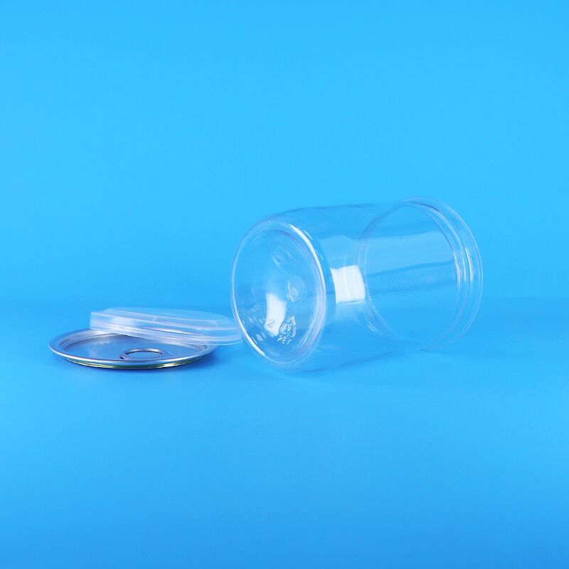 Productos orgánicos de la selva, cacahuetes, alimentos secos, de extremos abiertos y fáciles, tubos de plástico, PET transparente, latas de palomitas de maíz