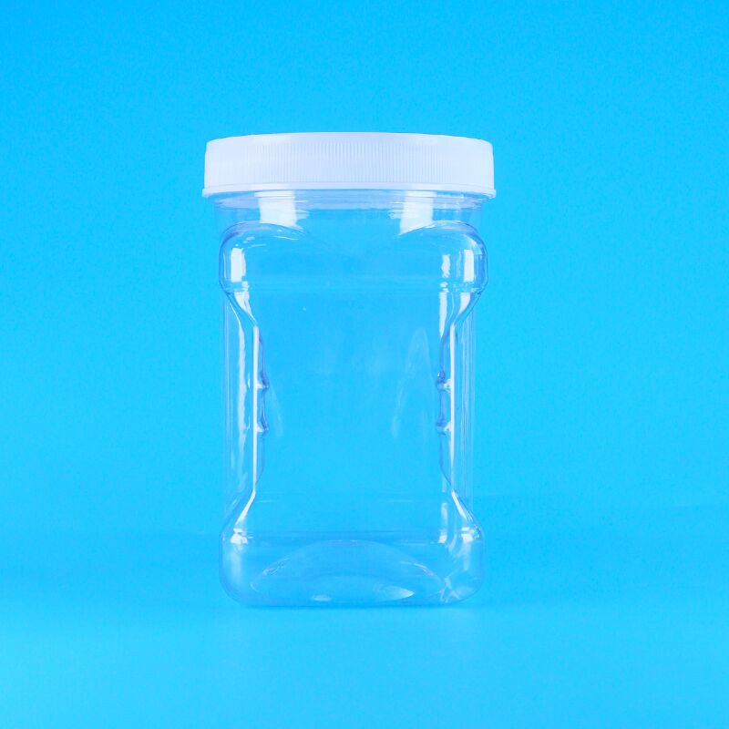 Galletas de arándanos en rodajas Emon Calamar seco para mascotas Tapas de rosca de plástico transparente Frascos de agarre Grado alimenticio