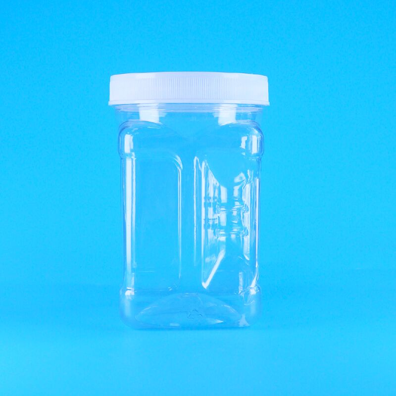 Galletas de arándanos en rodajas Emon Calamar seco para mascotas Tapas de rosca de plástico transparente Frascos de agarre Grado alimenticio