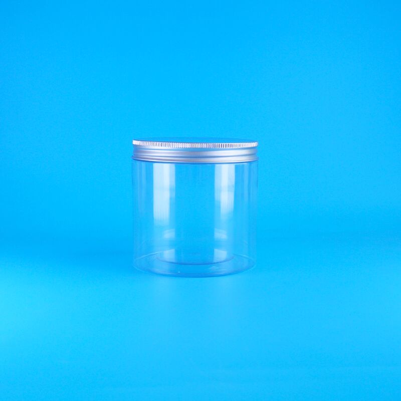 cilindro fácil tapa abierta comida café dulces galletas rosas té plástico cristal PET transparente