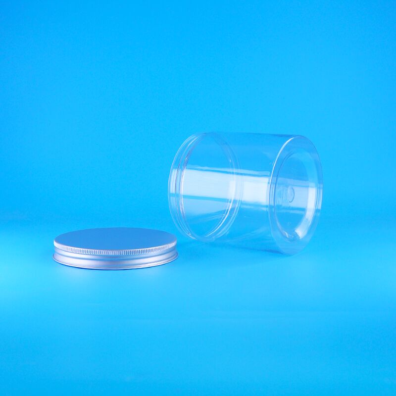 cilindro fácil tapa abierta comida café dulces galletas rosas té plástico cristal PET transparente
