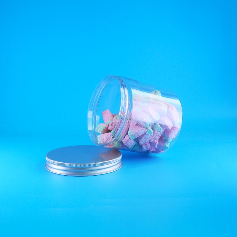 Ronda de aluminio fácil de abrir tapa de alimentos dulces galletas de jazmín té plástico cristal PET transparente