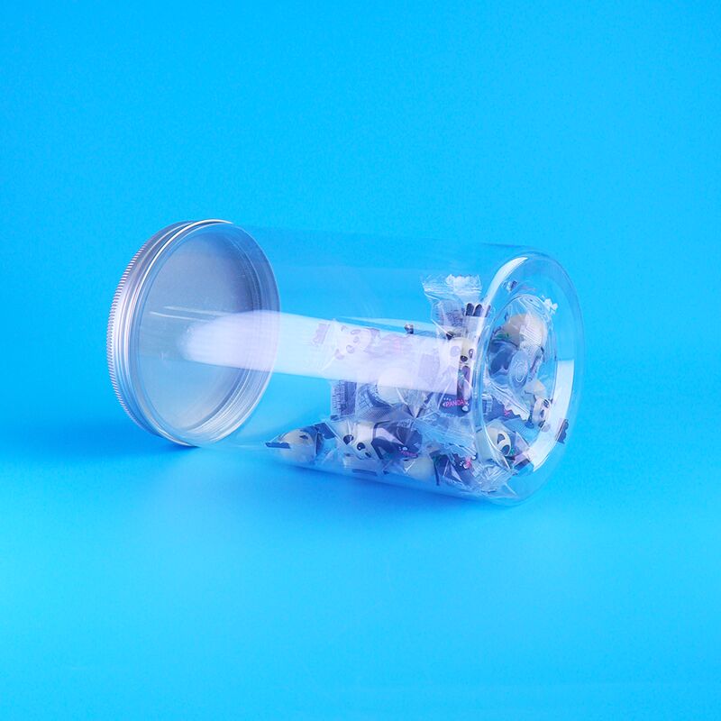 Claras a prueba de fugas de millo galletas de arándano con cáscara semilla de melón redonda tarros de PET tapas de tornillo