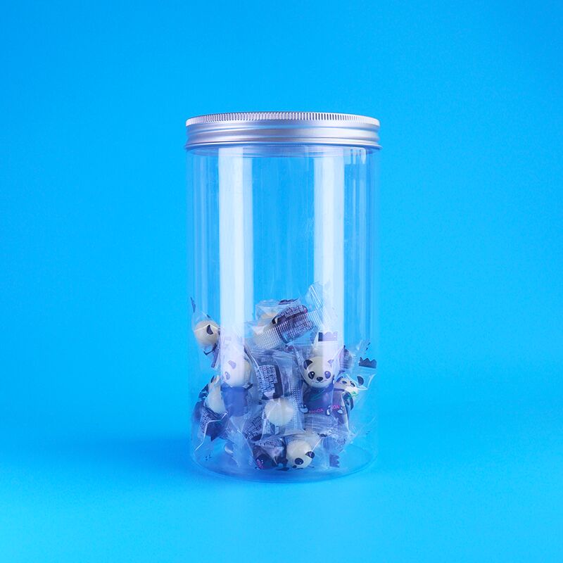 Claras a prueba de fugas de millo galletas de arándano con cáscara semilla de melón redonda tarros de PET tapas de tornillo