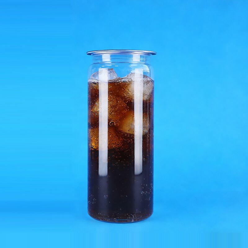 Calidad alta bien sellador fácil tapa abierta PET transparente plástico bebidas de soda lata
