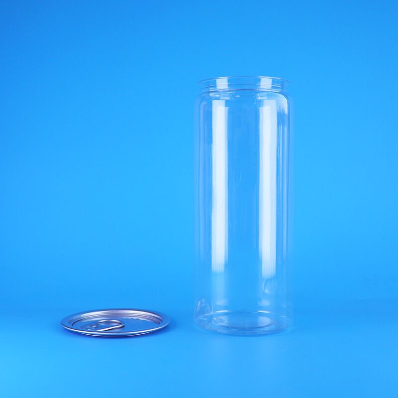 Jarrón de embalaje de plástico PET transparente con tapa fácilmente abierta, a prueba de fugas, de grado alimenticio para bebidas