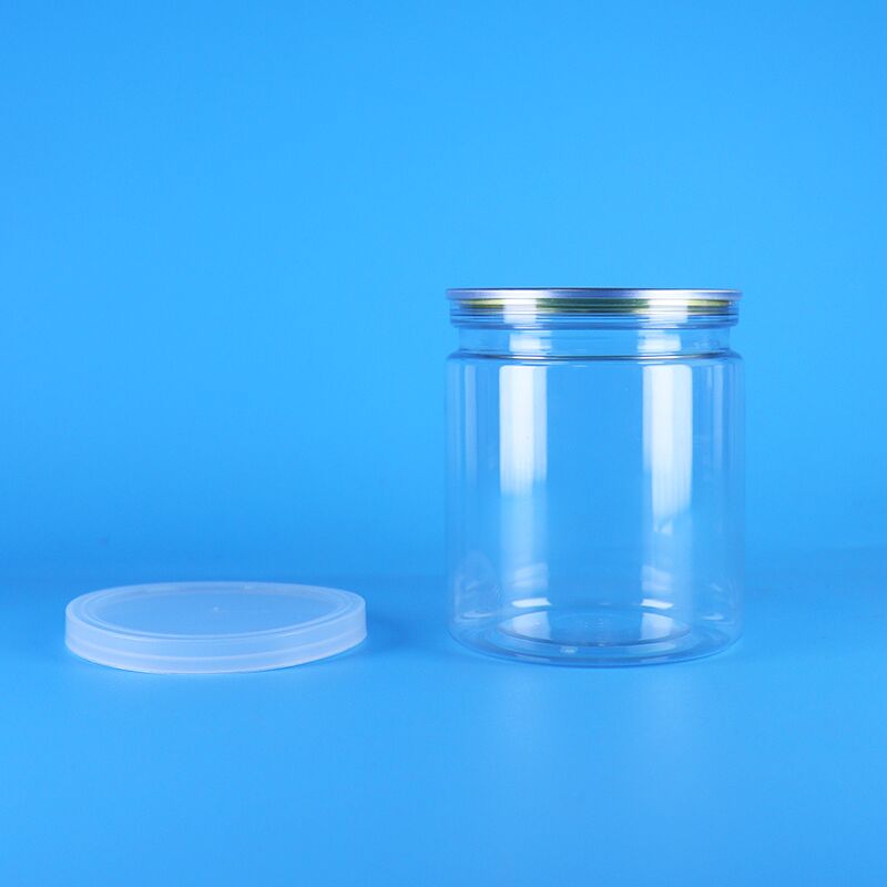 Jarrón de PET hermético de 250 ml con tapa fácilmente abierta para palomitas de maíz y puré de patata Jarrón de embalaje de plástico