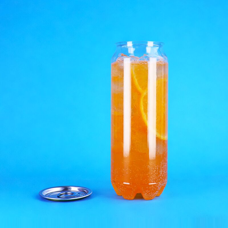 La lata de plástico PET con tapa fácil de abrir de 500 ml de capacidad a prueba de fugas para bebidas carbonatadas y bebidas alcohólicas