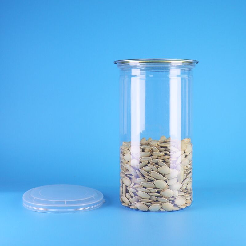 Tarro de PET de 700 ml libre de BPA con tapa de fácil apertura para almacenamiento y envasado de alimentos
