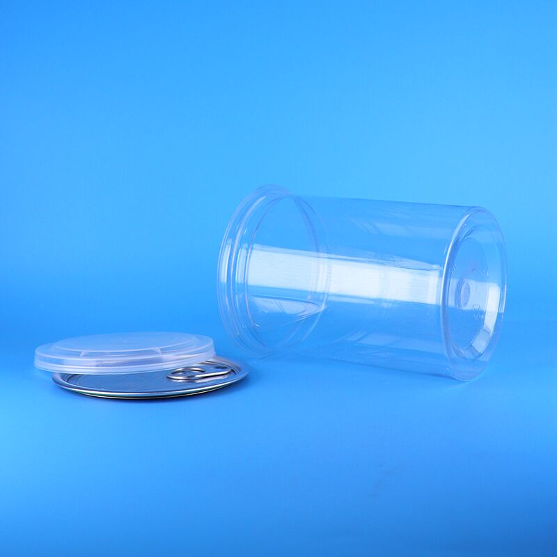 Contenedores transparentes de PET de grado alimenticio duraderos para almacenar pasteles, galletas, caramelos con tapa de fácil apertura