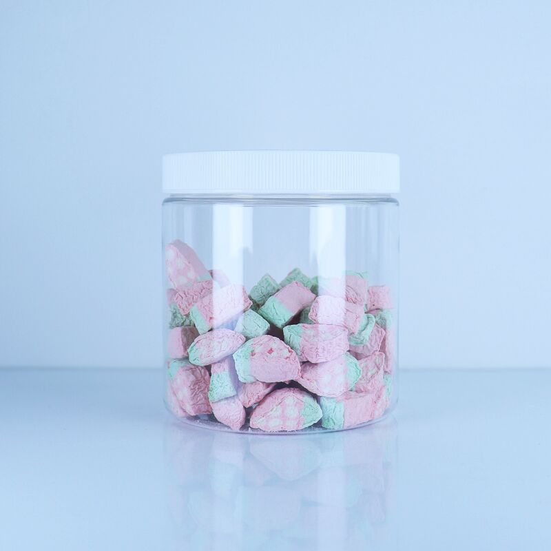 Almacenamiento de alimentos de primera calidad galletas dulces nueces envasado a granel frascos de PET con tapa de tornillo