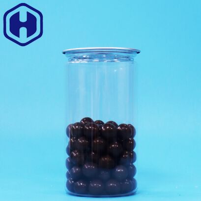 PET transparente de plástico fácil de abrir y sellar bien la lata de embalaje para alimentos y bebidas secos