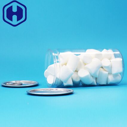 PET transparente de plástico fácil de abrir y sellar bien la lata de embalaje para alimentos y bebidas secos