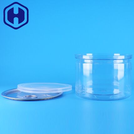 Tapa redonda de PET plástico de fácil apertura para envases de alimentos, caramelos, galletas, aperitivos, té y latas